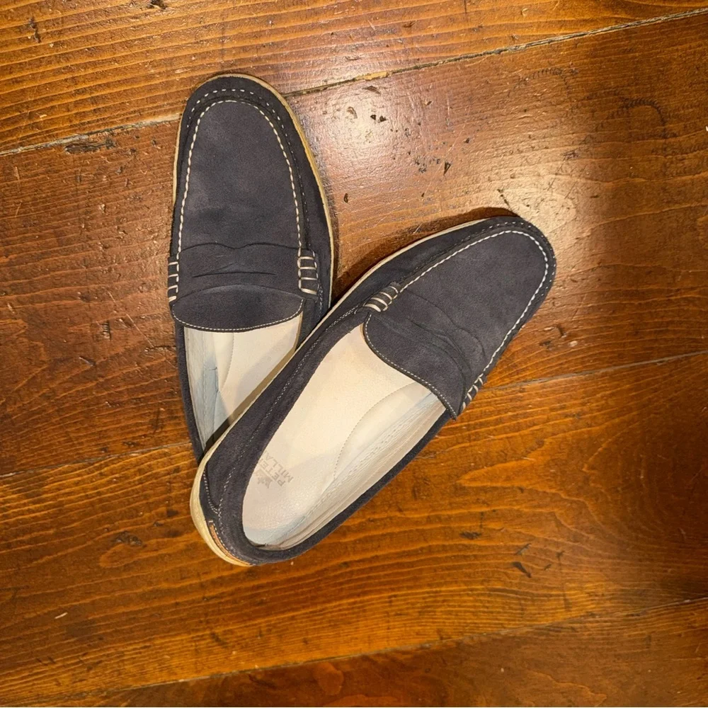 Peter Millar Navy‎ Penny Loafers Slip-On Shoes. Size 9.5